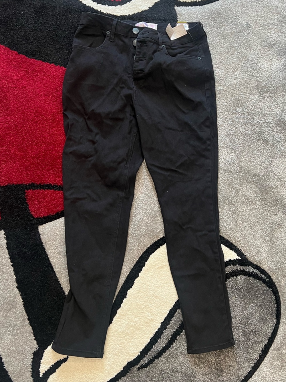 Black High-Rise Skinny Jeans